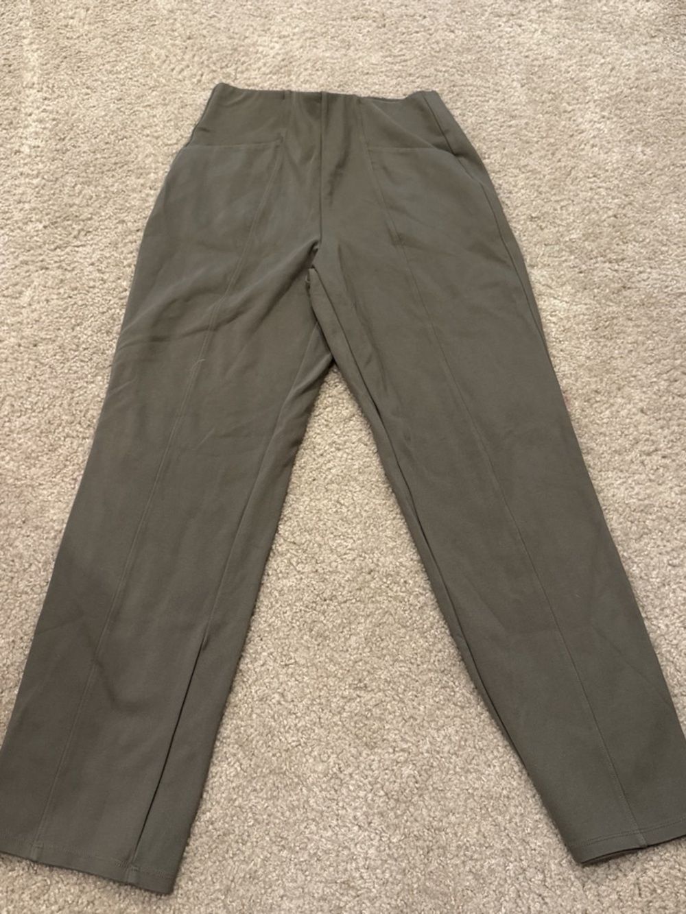 Old Navy Extra High-Waisted Stevie Straight Pants Green Tall
